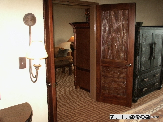 One-bedroom Suite door to living room